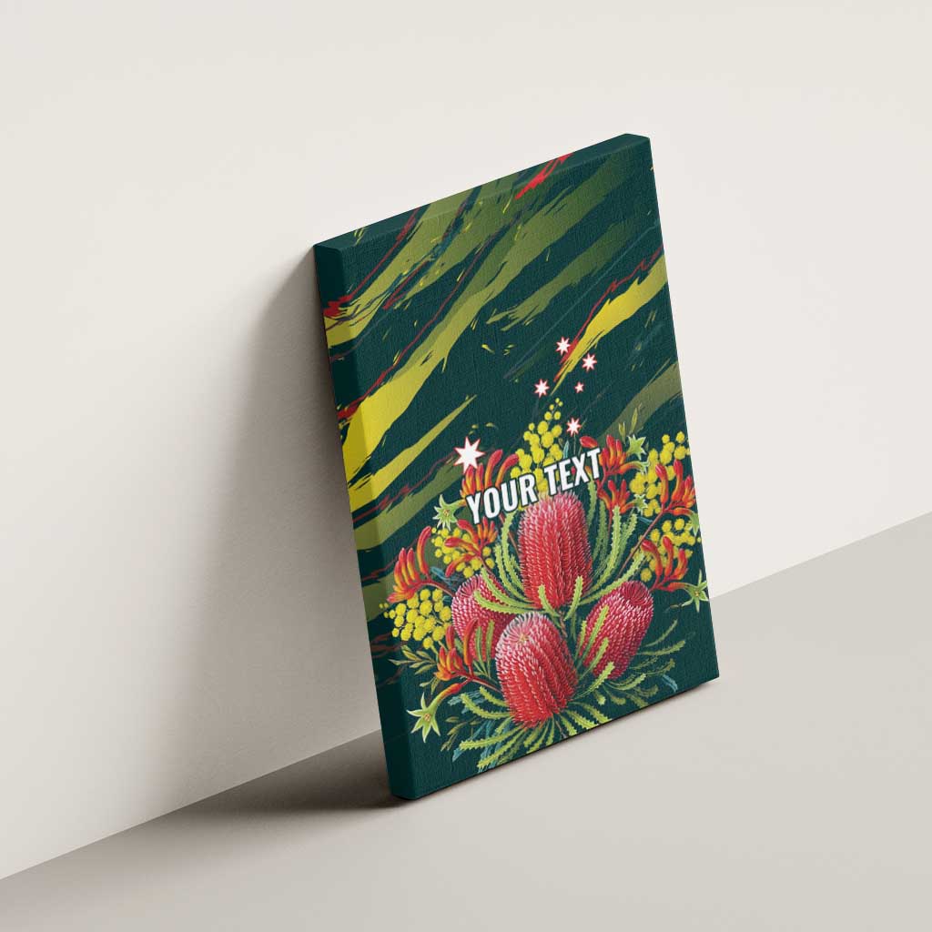 Australian Native Flower Personalised Canvas Wall Art Banksia Nature’s Wild Flame - Aussie Hoodie