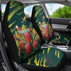Australian Native Flower Personalised Car Seat Cover Banksia Nature’s Wild Flame - Aussie Hoodie