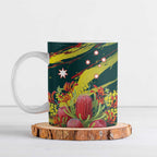 Australian Native Flower Personalised Ceramic Mug Banksia Nature’s Wild Flame - Aussie Hoodie