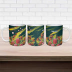Australian Native Flower Personalised Ceramic Mug Banksia Nature’s Wild Flame - Aussie Hoodie