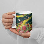 Australian Native Flower Personalised Ceramic Mug Banksia Nature’s Wild Flame - Aussie Hoodie