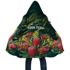 Australian Native Flower Personalised Cloak Banksia Nature’s Wild Flame - Aussie Hoodie