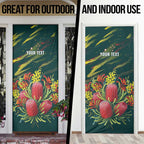 Australian Native Flower Personalised Door Cover Banksia Nature’s Wild Flame - Aussie Hoodie
