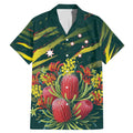 Australian Native Flower Personalised Family Matching Mermaid Dress and Hawaiian Shirt Banksia Nature’s Wild Flame - Aussie Hoodie