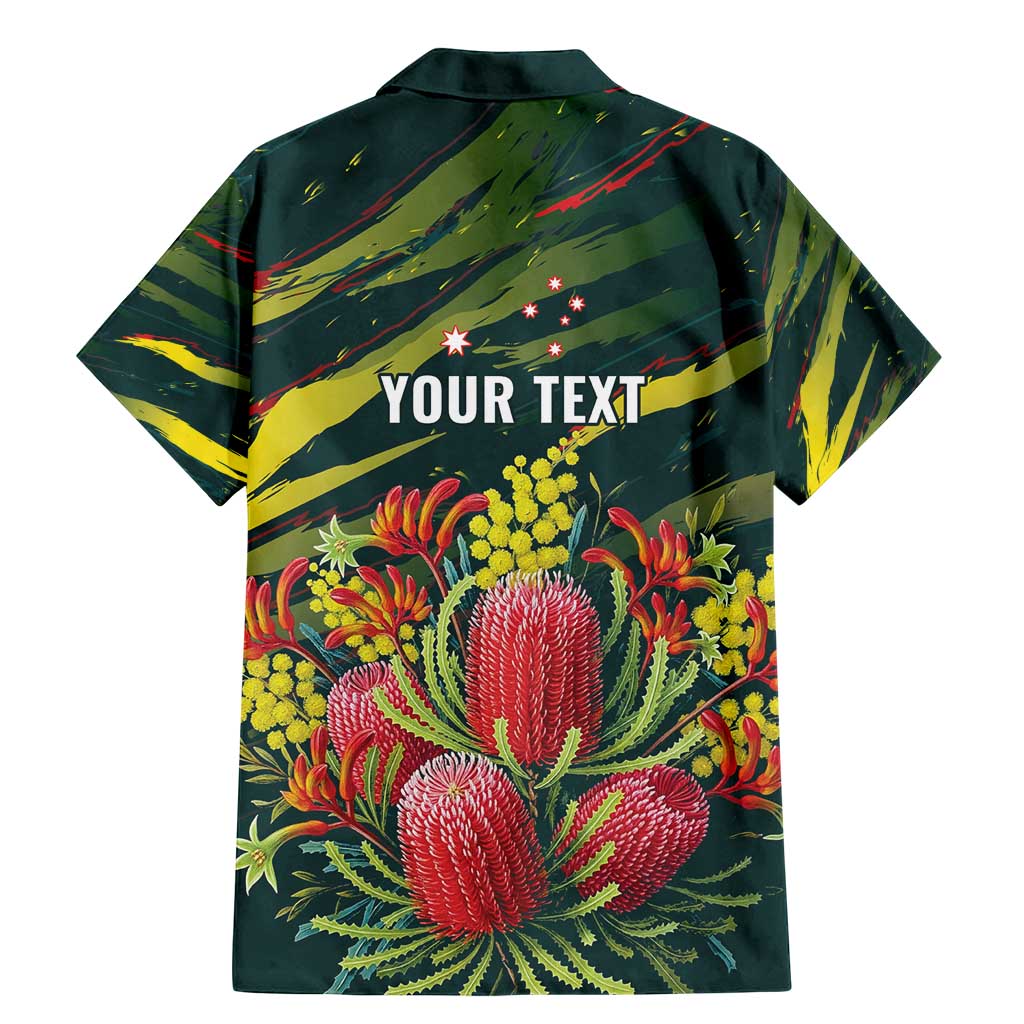 Australian Native Flower Personalised Family Matching Mermaid Dress and Hawaiian Shirt Banksia Nature’s Wild Flame - Aussie Hoodie