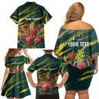 Australian Native Flower Personalised Family Matching Off Shoulder Short Dress and Hawaiian Shirt Banksia Nature’s Wild Flame - Aussie Hoodie