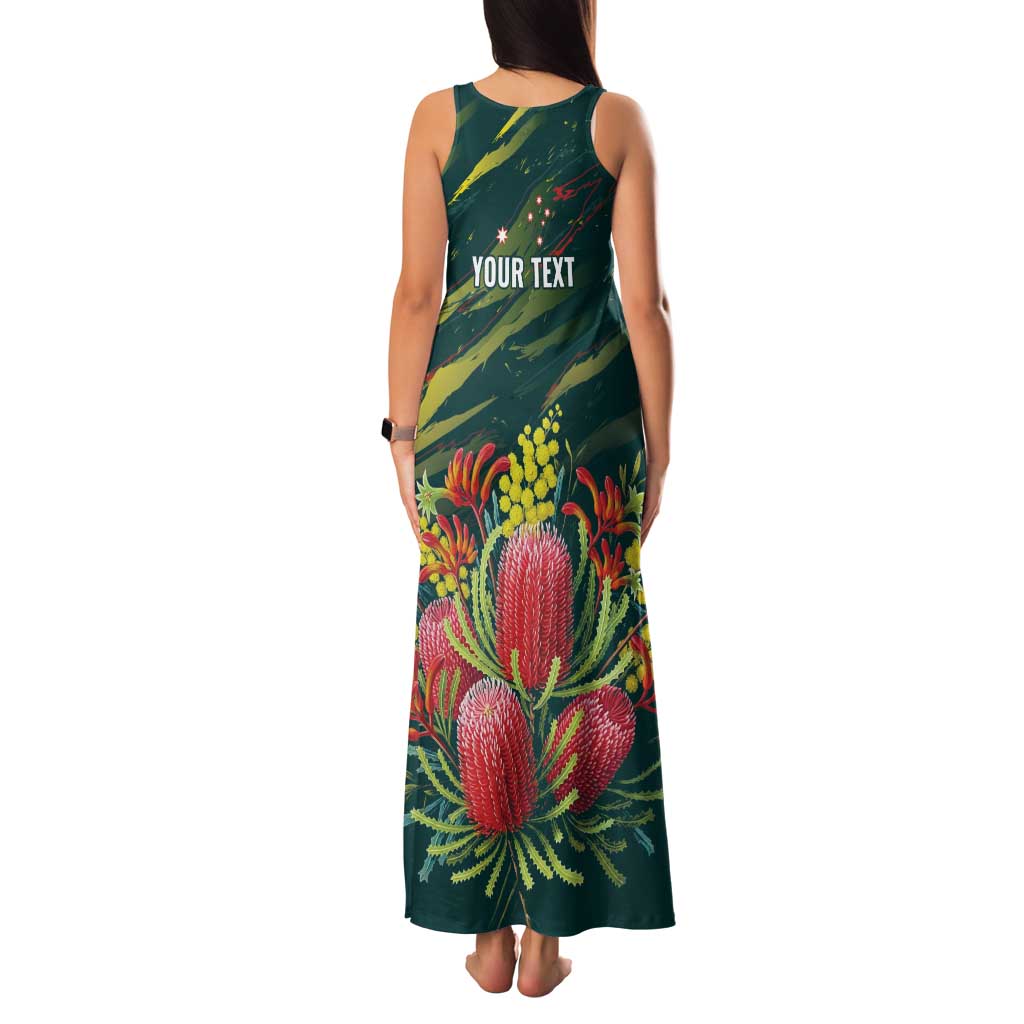 Australian Native Flower Personalised Family Matching Tank Maxi Dress and Hawaiian Shirt Banksia Nature’s Wild Flame - Aussie Hoodie