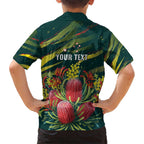 Australian Native Flower Personalised Hawaiian Shirt Banksia Nature’s Wild Flame - Aussie Hoodie
