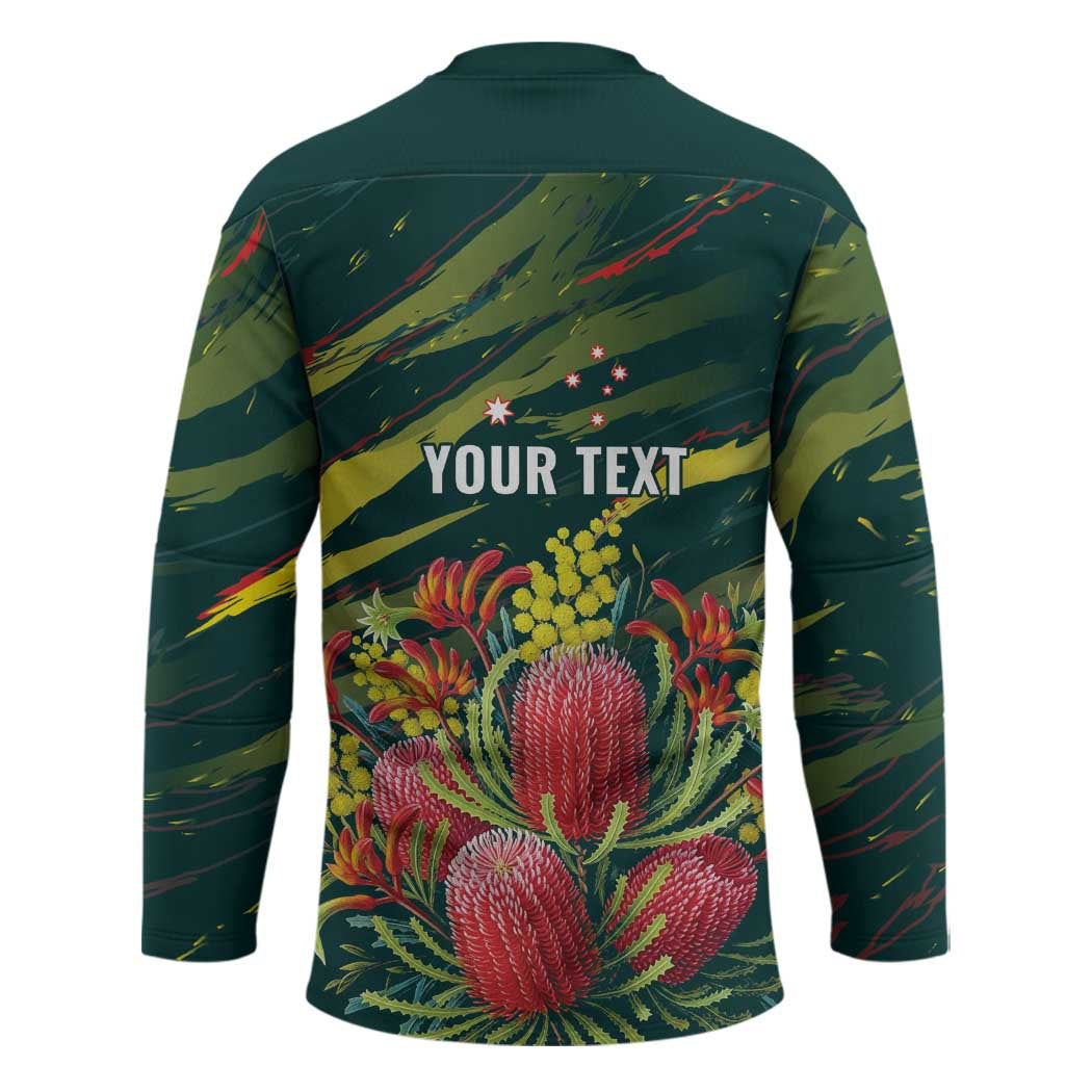 Australian Native Flower Personalised Hockey Jersey Banksia Nature���s Wild Flame - Aussie Hoodie