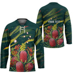 Australian Native Flower Personalised Hockey Jersey Banksia Nature���s Wild Flame - Aussie Hoodie