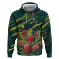 Australian Native Flower Personalised Hoodie Banksia Nature’s Wild Flame - Aussie Hoodie