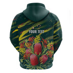 Australian Native Flower Personalised Hoodie Banksia Nature’s Wild Flame - Aussie Hoodie