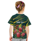 Australian Native Flower Personalised Kid T Shirt Banksia Nature’s Wild Flame - Aussie Hoodie