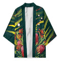 Australian Native Flower Personalised Kimono Banksia Nature’s Wild Flame - Aussie Hoodie