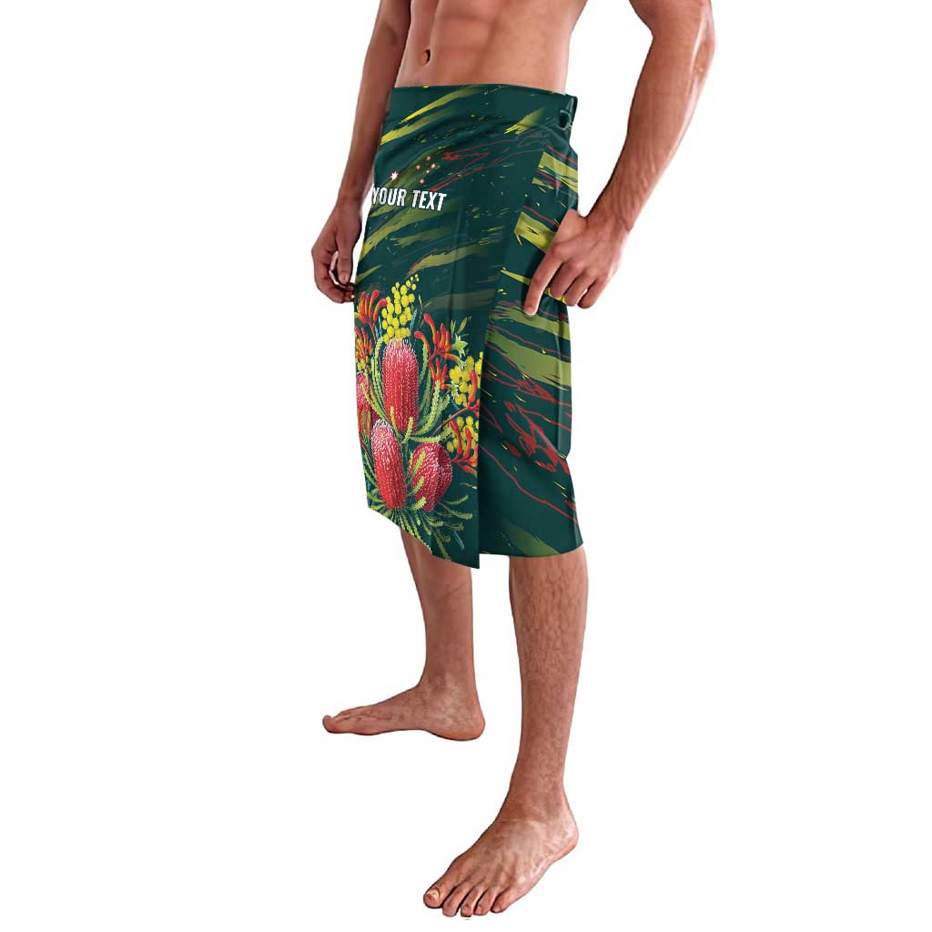 Australian Native Flower Personalised Lavalava Banksia Nature’s Wild Flame - Aussie Hoodie
