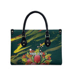 Australian Native Flower Personalised Leather Bag Banksia Nature’s Wild Flame - Aussie Hoodie