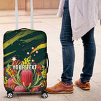 Australian Native Flower Personalised Luggage Cover Banksia Nature’s Wild Flame - Aussie Hoodie