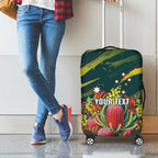 Australian Native Flower Personalised Luggage Cover Banksia Nature’s Wild Flame - Aussie Hoodie