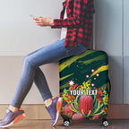 Australian Native Flower Personalised Luggage Cover Banksia Nature’s Wild Flame - Aussie Hoodie