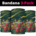 Australian Native Flower Personalised Neck Gaiter Banksia Nature’s Wild Flame - Aussie Hoodie