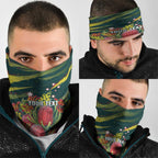 Australian Native Flower Personalised Neck Gaiter Banksia Nature’s Wild Flame - Aussie Hoodie