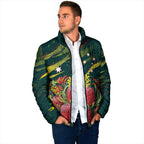 Australian Native Flower Personalised Padded Jacket Banksia Nature’s Wild Flame - Aussie Hoodie