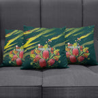 Australian Native Flower Personalised Pillow Cover Banksia Nature’s Wild Flame - Aussie Hoodie