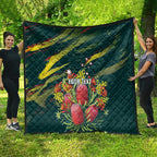 Australian Native Flower Personalised Quilt Banksia Nature’s Wild Flame - Aussie Hoodie