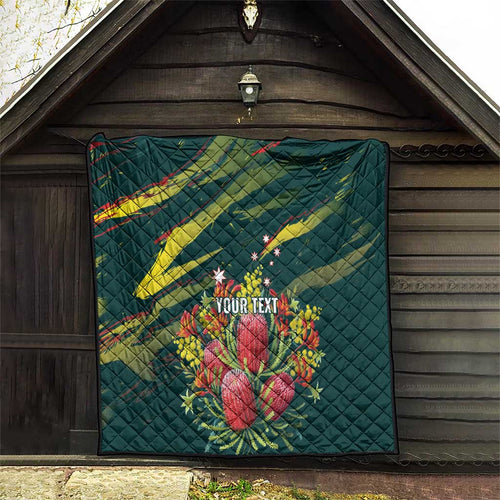 Australian Native Flower Personalised Quilt Banksia Nature’s Wild Flame - Aussie Hoodie