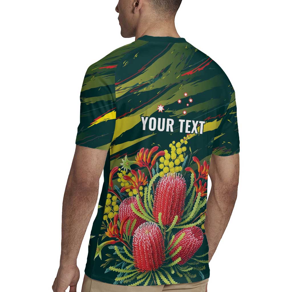 Australian Native Flower Personalised Rugby Jersey Banksia Nature’s Wild Flame - Aussie Hoodie