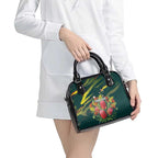 Australian Native Flower Personalised Shoulder Handbag Banksia Nature’s Wild Flame - Aussie Hoodie