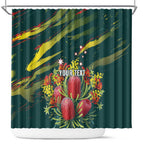 Australian Native Flower Personalised Shower Curtain Banksia Nature’s Wild Flame - Aussie Hoodie