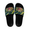 Australian Native Flower Personalised Slide Sandals Banksia Nature’s Wild Flame - Aussie Hoodie