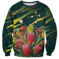 Australian Native Flower Personalised Sweatshirt Banksia Nature’s Wild Flame - Aussie Hoodie