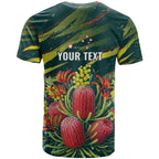 Australian Native Flower Personalised T Shirt Banksia Nature’s Wild Flame - Aussie Hoodie