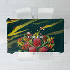 Australian Native Flower Personalised Tablecloth Banksia Nature’s Wild Flame - Aussie Hoodie