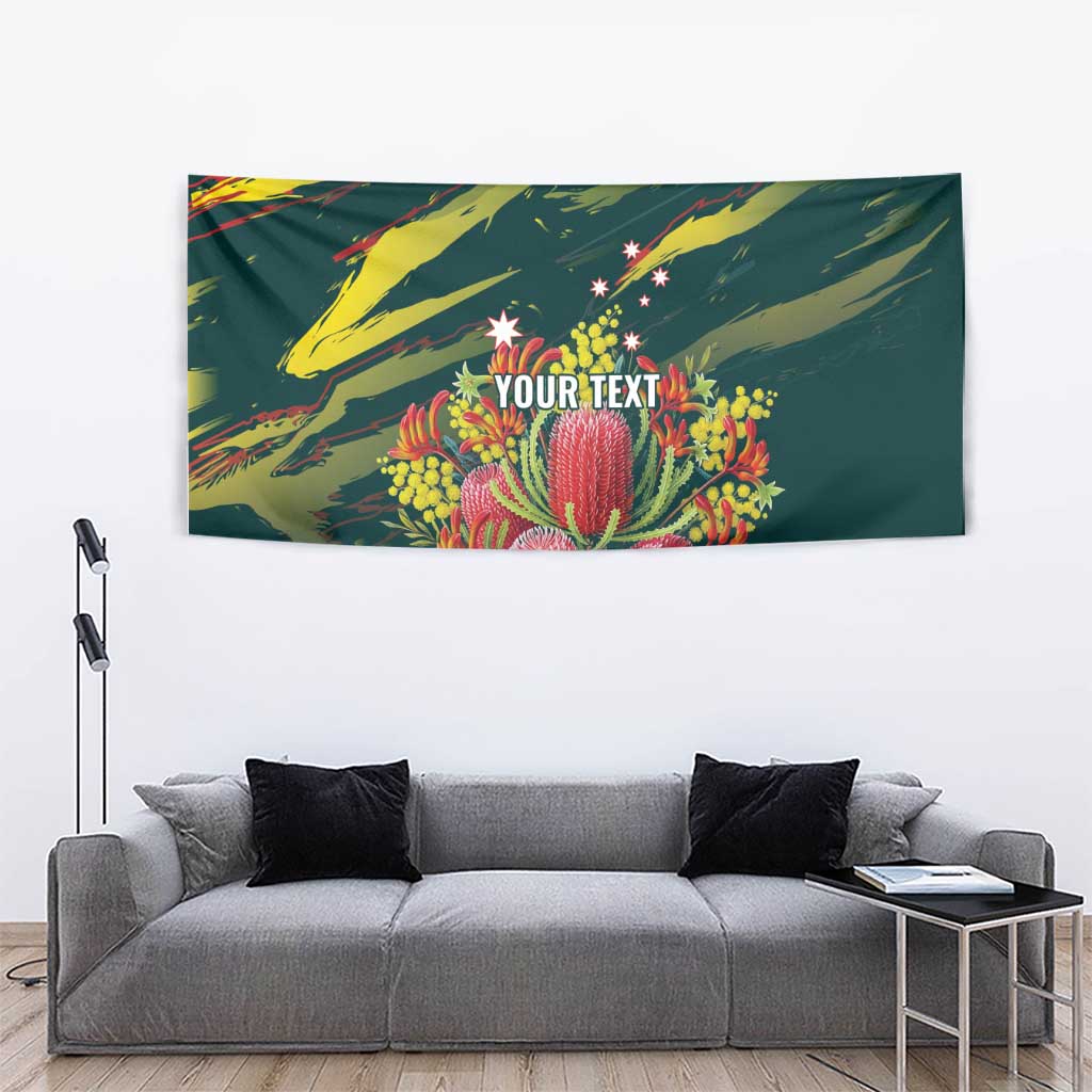 Australian Native Flower Personalised Tapestry Banksia Nature’s Wild Flame - Aussie Hoodie