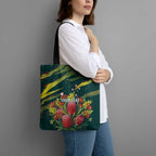 Australian Native Flower Personalised Tote Bag Banksia Nature’s Wild Flame - Aussie Hoodie