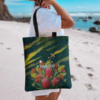 Australian Native Flower Personalised Tote Bag Banksia Nature’s Wild Flame - Aussie Hoodie