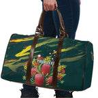 Australian Native Flower Personalised Travel Bag Banksia Nature’s Wild Flame - Aussie Hoodie