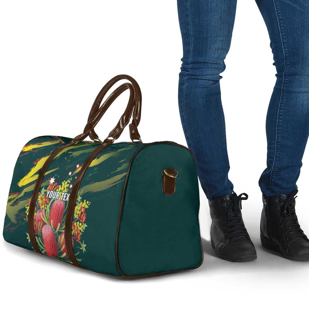Australian Native Flower Personalised Travel Bag Banksia Nature’s Wild Flame - Aussie Hoodie