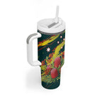 Australian Native Flower Personalised Tumbler With Handle Banksia Nature’s Wild Flame - Aussie Hoodie