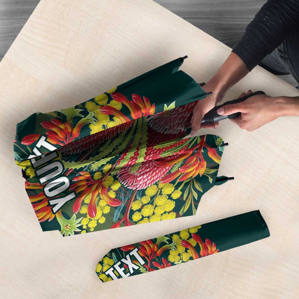 Australian Native Flower Personalised Umbrella Banksia Nature’s Wild Flame - Aussie Hoodie