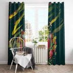 Australian Native Flower Personalised Window Curtain Banksia Nature’s Wild Flame - Aussie Hoodie