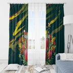 Australian Native Flower Personalised Window Curtain Banksia Nature’s Wild Flame - Aussie Hoodie