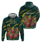 Australian Native Flower Personalised Zip Hoodie Banksia Nature’s Wild Flame - Aussie Hoodie