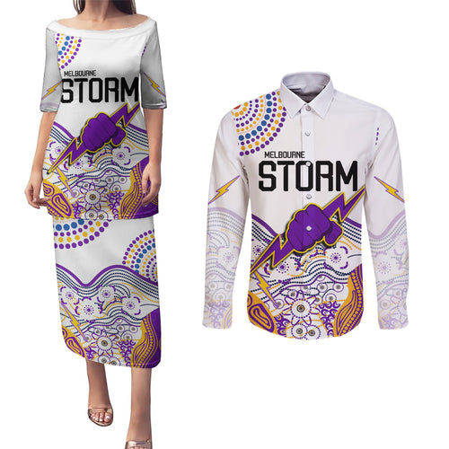 melbourne-storm-2023-couples-matching-puletasi-dress-and-long-sleeve-button-shirts-special-nrl-rugby-indigenous-aboriginal
