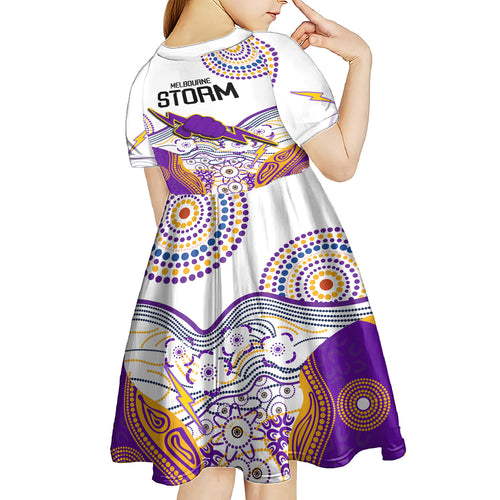 melbourne-storm-2023-kid-short-sleeve-dress-special-nrl-rugby-indigenous-aboriginal