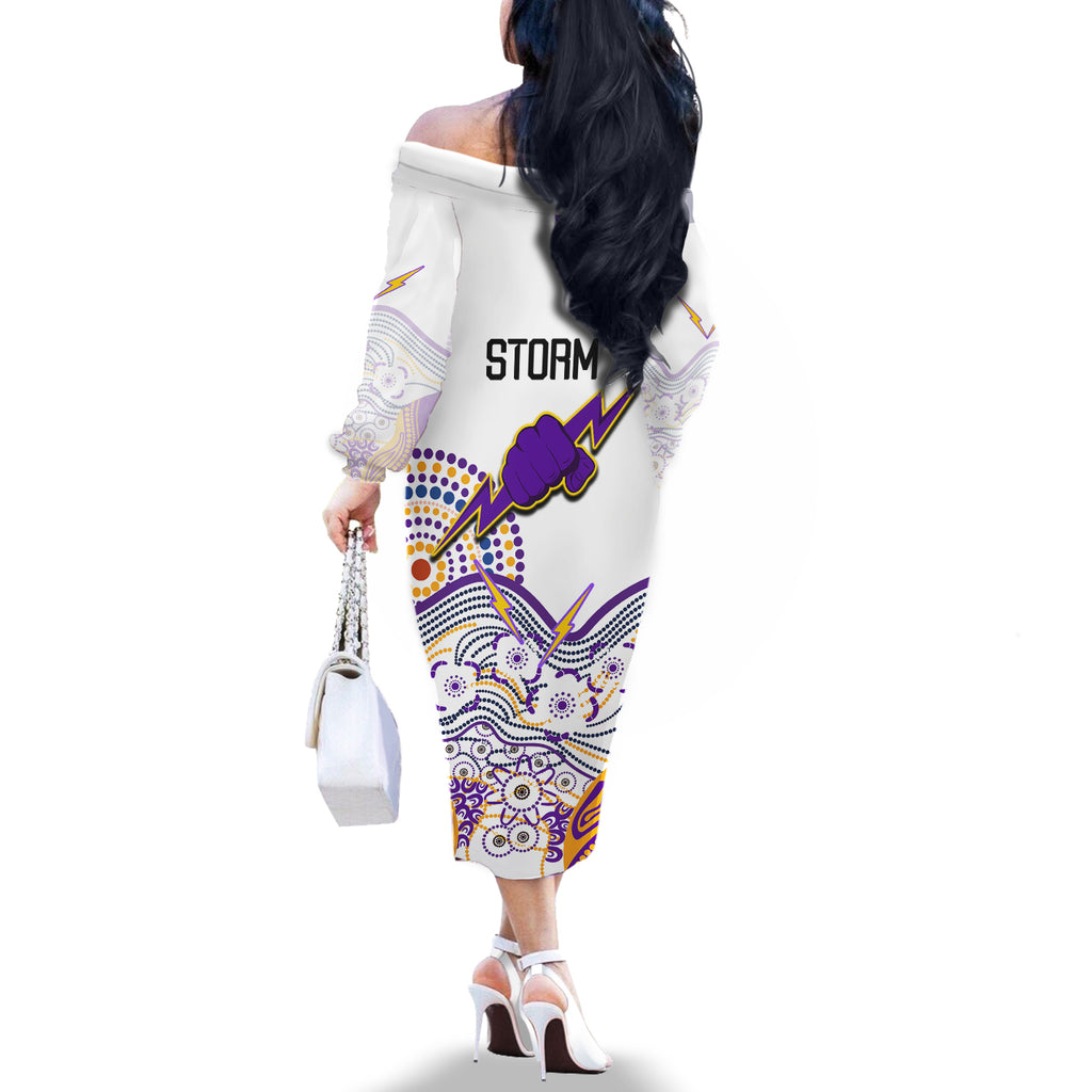 melbourne-storm-2023-off-the-shoulder-long-sleeve-dress-special-nrl-rugby-indigenous-aboriginal
