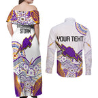 personalised-melbourne-storm-2023-couples-matching-off-shoulder-maxi-dress-and-long-sleeve-button-shirts-special-nrl-rugby-indeginous-aboriginal